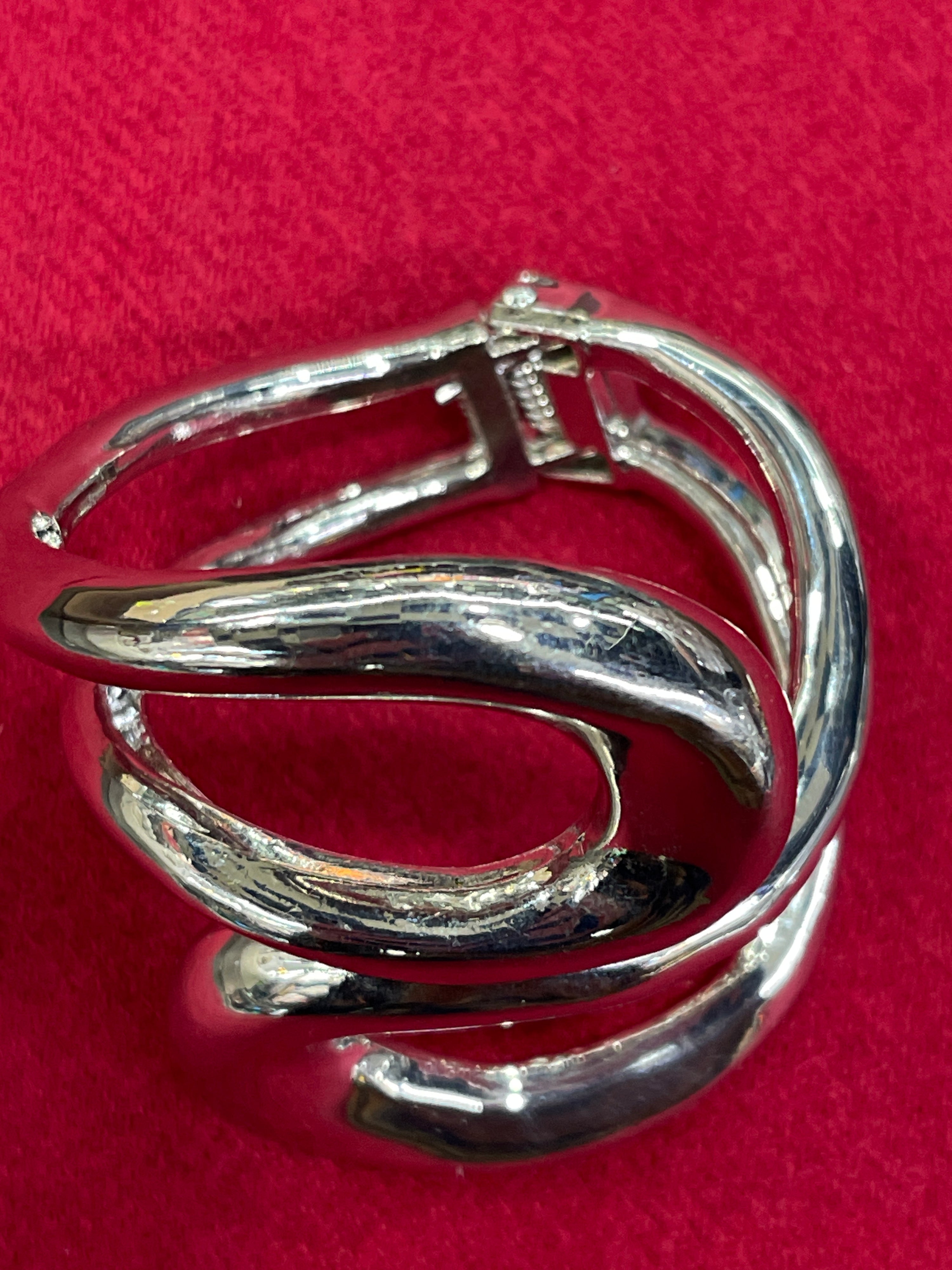 Bijoux Bracciale Rigido Argentato tipo Breil