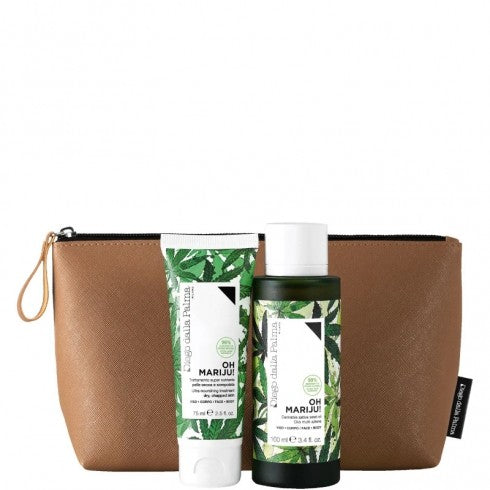 Diego Dalla Palma Oh Mariju Beauty Case  Kit Olio Multiazione Viso e Corpo 100 ml + Trattamento Supernutriente Viso e Corpo 75 ml