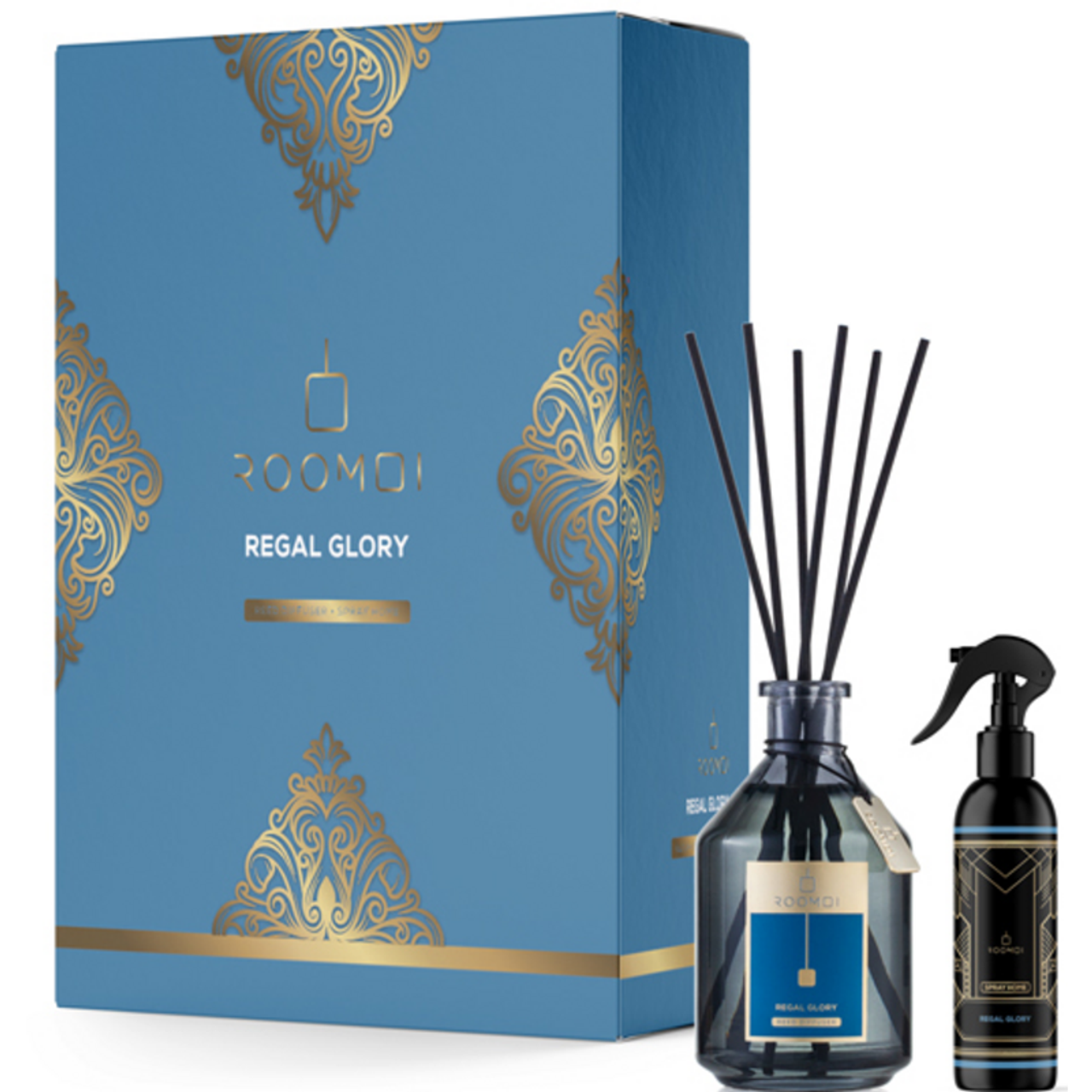 Roomoi Diffusore Ambiente Regal Glory 200 ml + Spray Home 100 ml