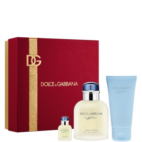 Dolce e Gabbana Light Blue Pour Homme EDT 75 ml + 4,5 ml + Shower Gel 50 ml