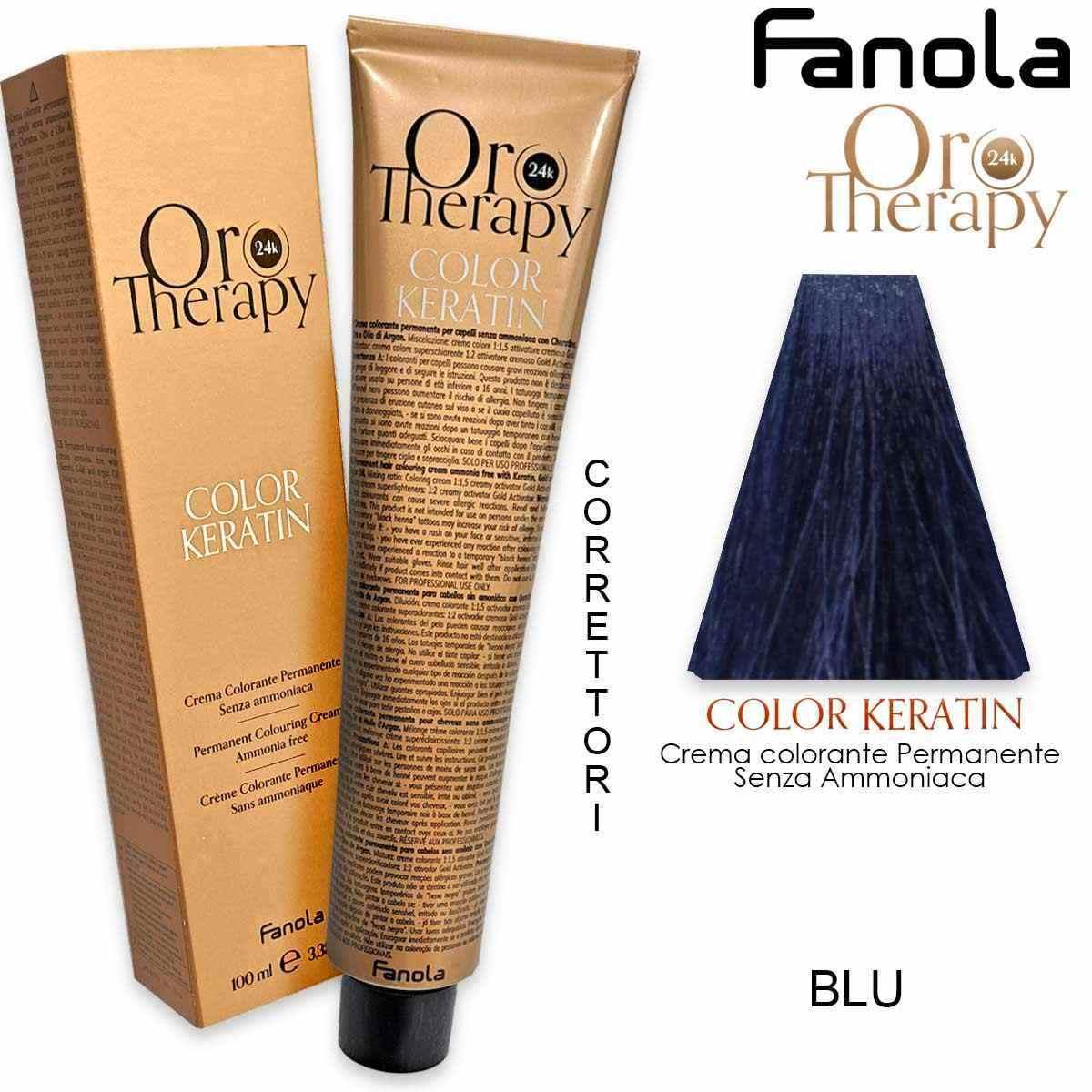 Tintura Fanola Oro Puro Color Keratin Blu
