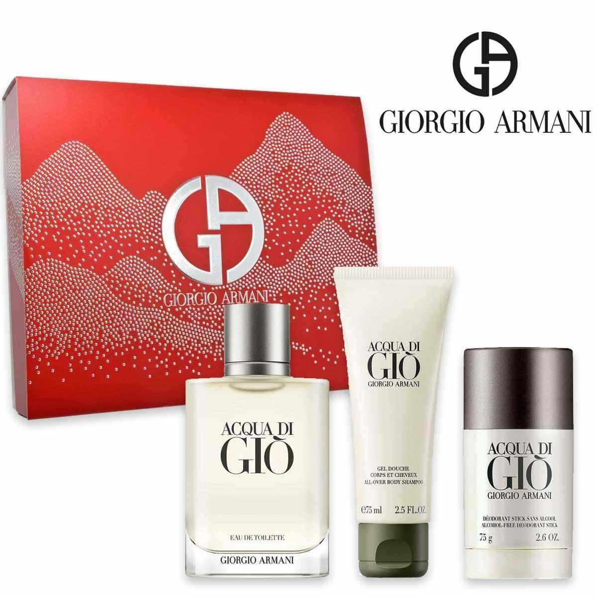 Armani Acqua di Giò Edt 100 ml + Deo Stick 75 ml + Gel Doccia 75 ml