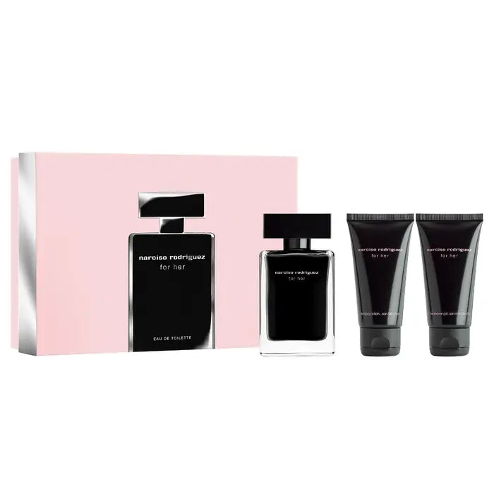 Narciso Rodriguez For Her Edt 50 ml + Body Lotion 50 ml + Shower Gel 50 ml