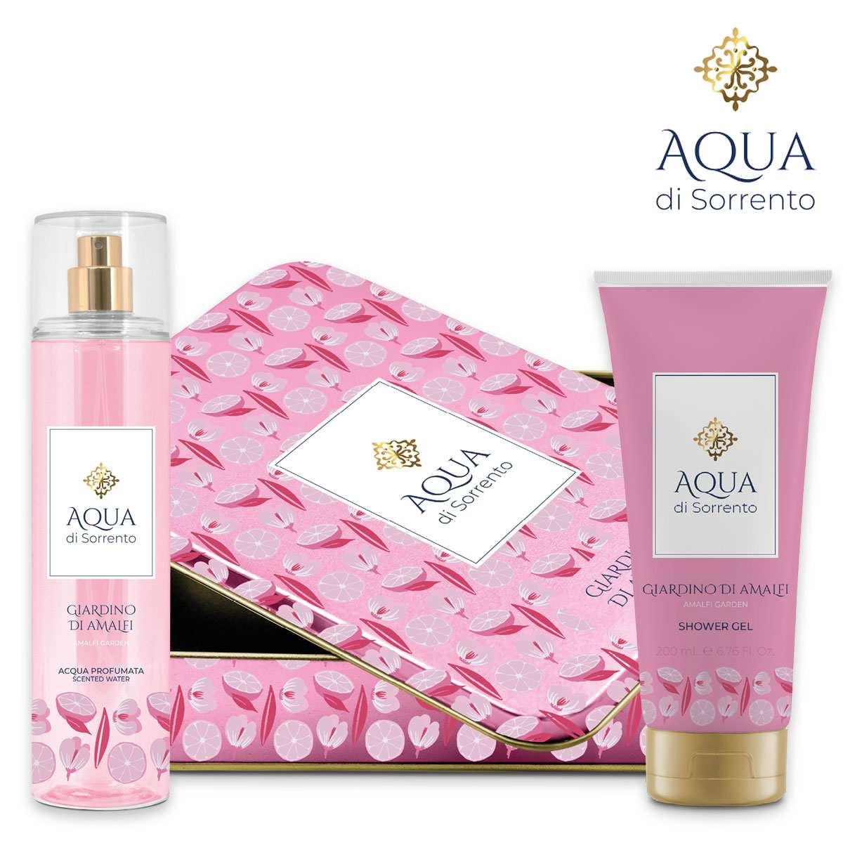 Aqua di Sorrento Posillipo Gift Set Giardino di Amalfi Acqua Profumata 245 ml + Shower Gel 200 ml