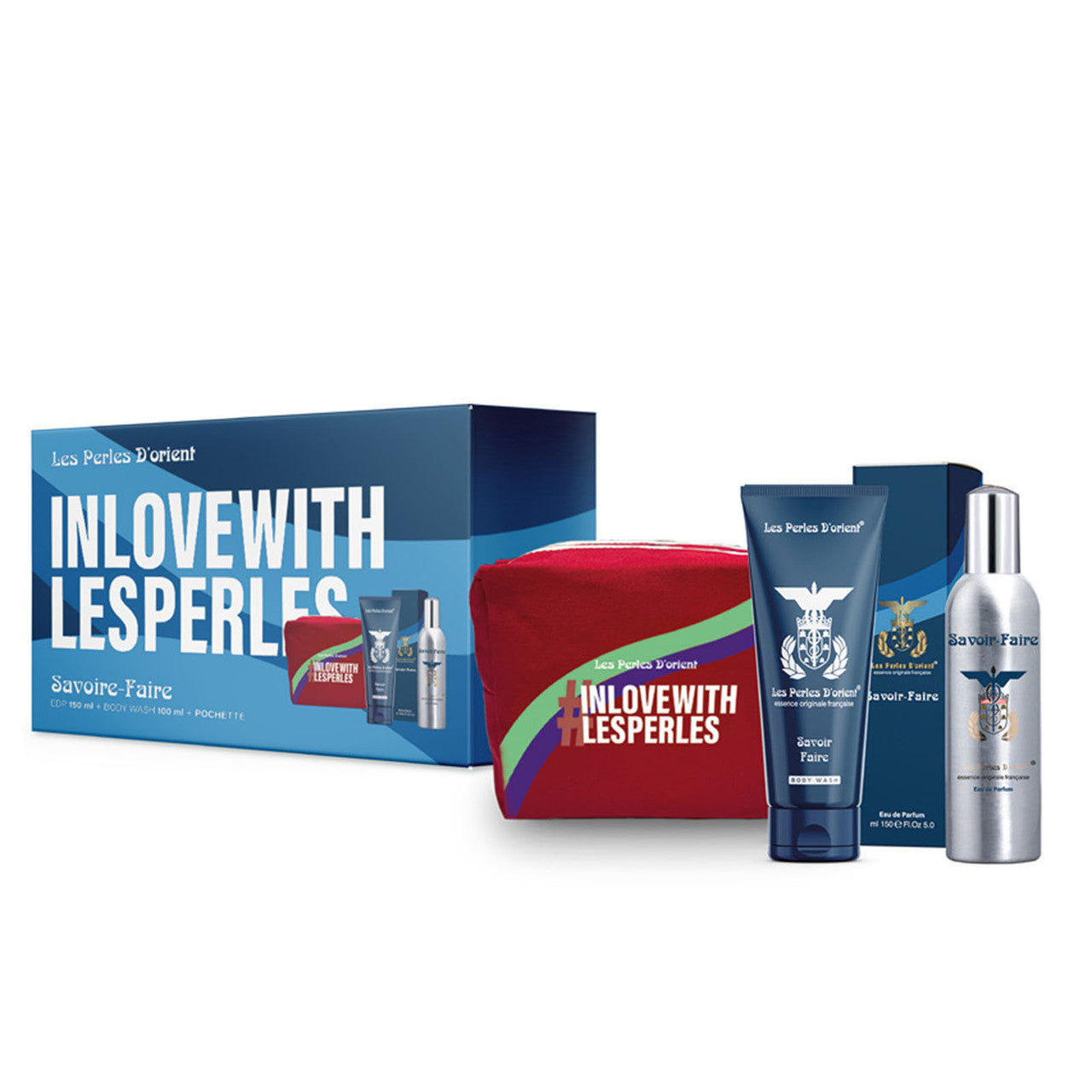 Les Perles d'Orient Savoir-Faire EDP Spray 150 ml + Body Wash 100 ml + Pochette