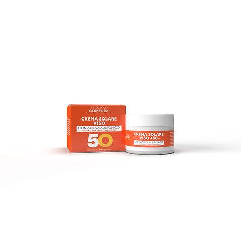 Pharma Complex Crema Solare Viso SPF 50 con Acido Ialuronico