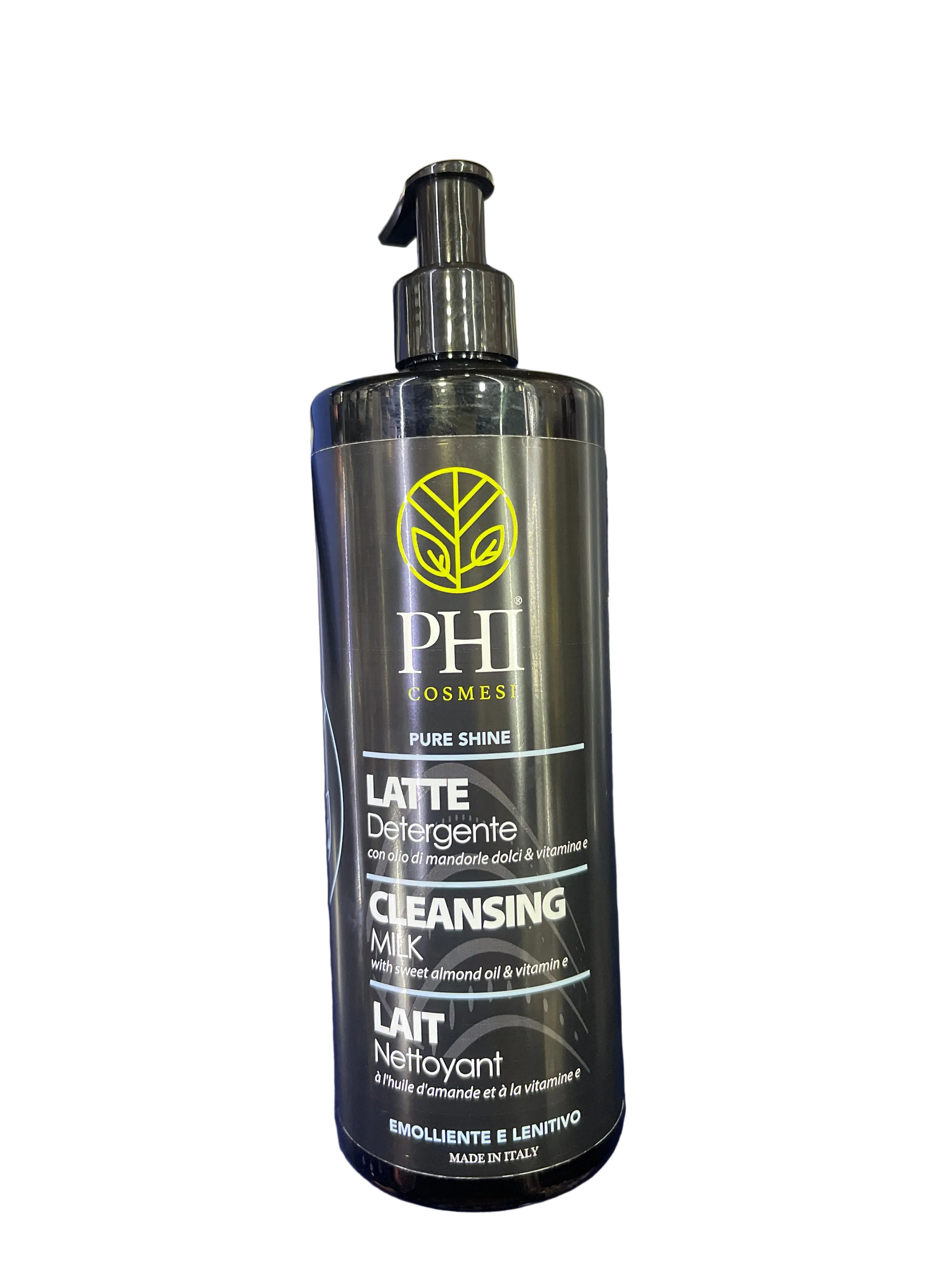 Phi Shine Cleaner Latte Detergente con Olio di Mandorle Dolci e Vitamina E 500 ml