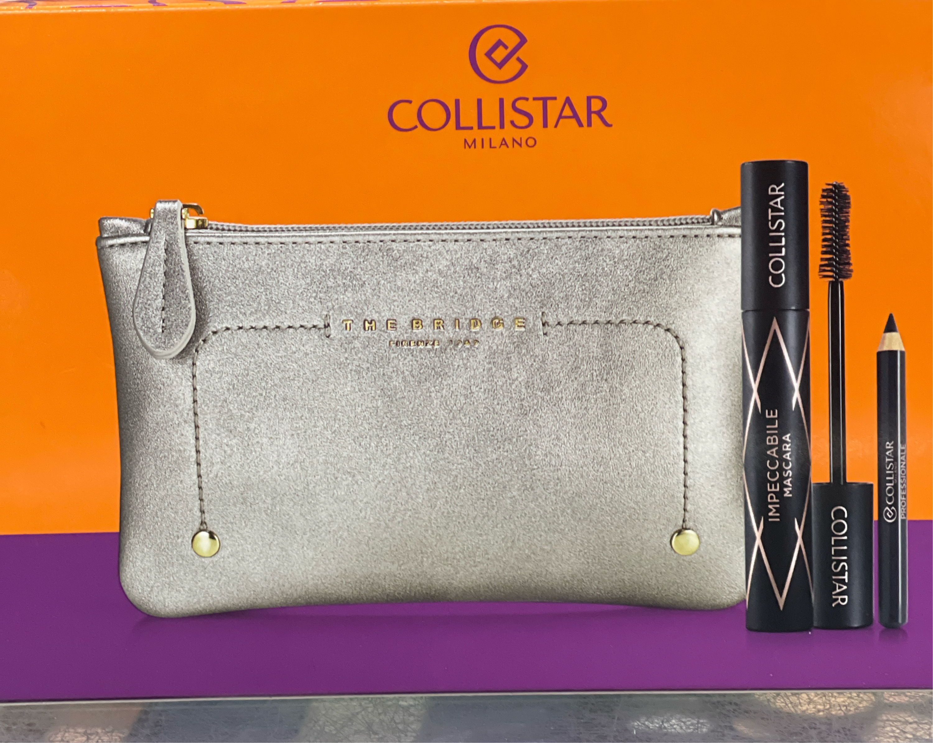 Collistar The Bridge Pochette Impeccabile Mascara Ultra Black+MAtita Occhi Water proof in