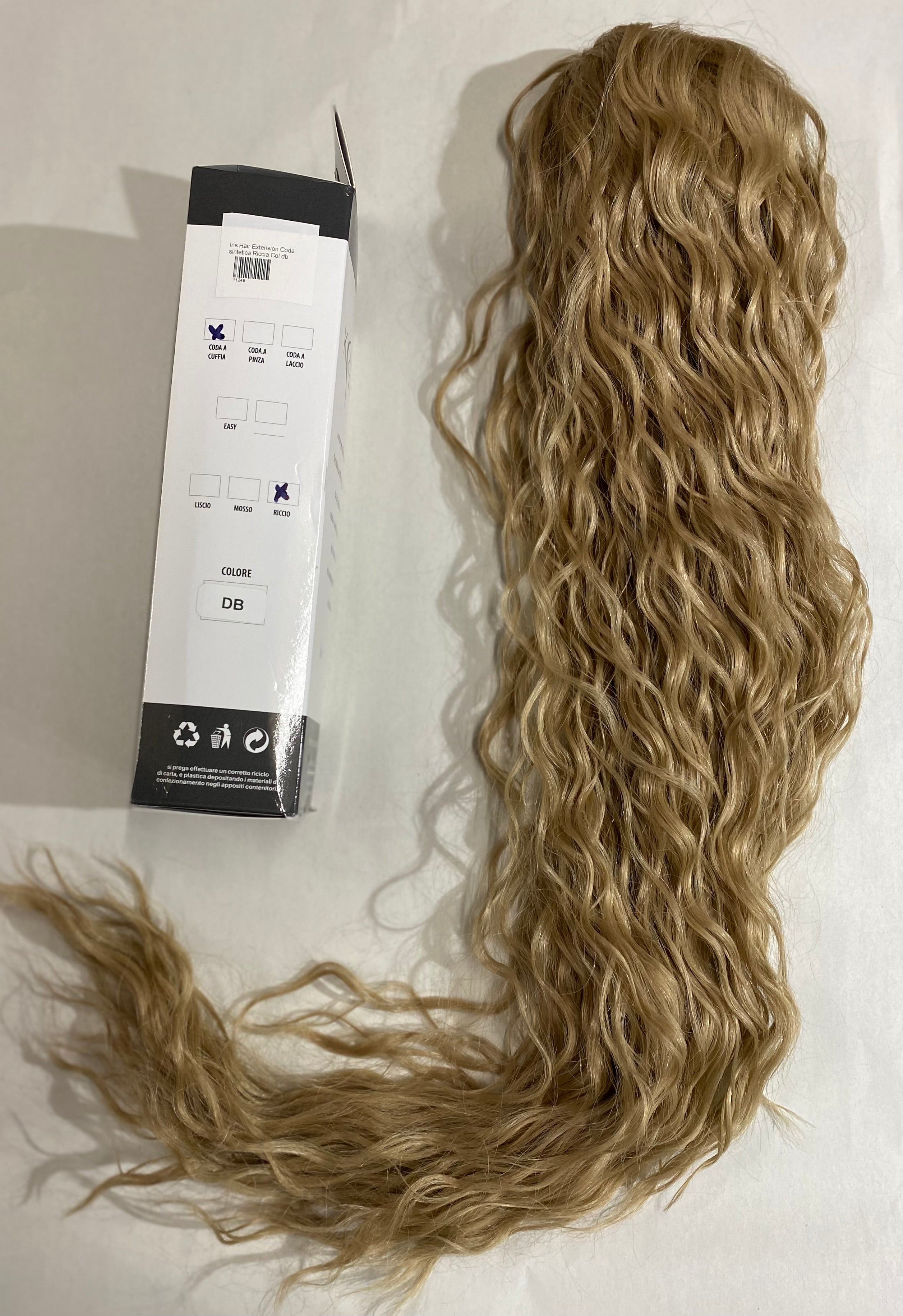 Iris Hair Extension Coda sintetica Riccia Col db