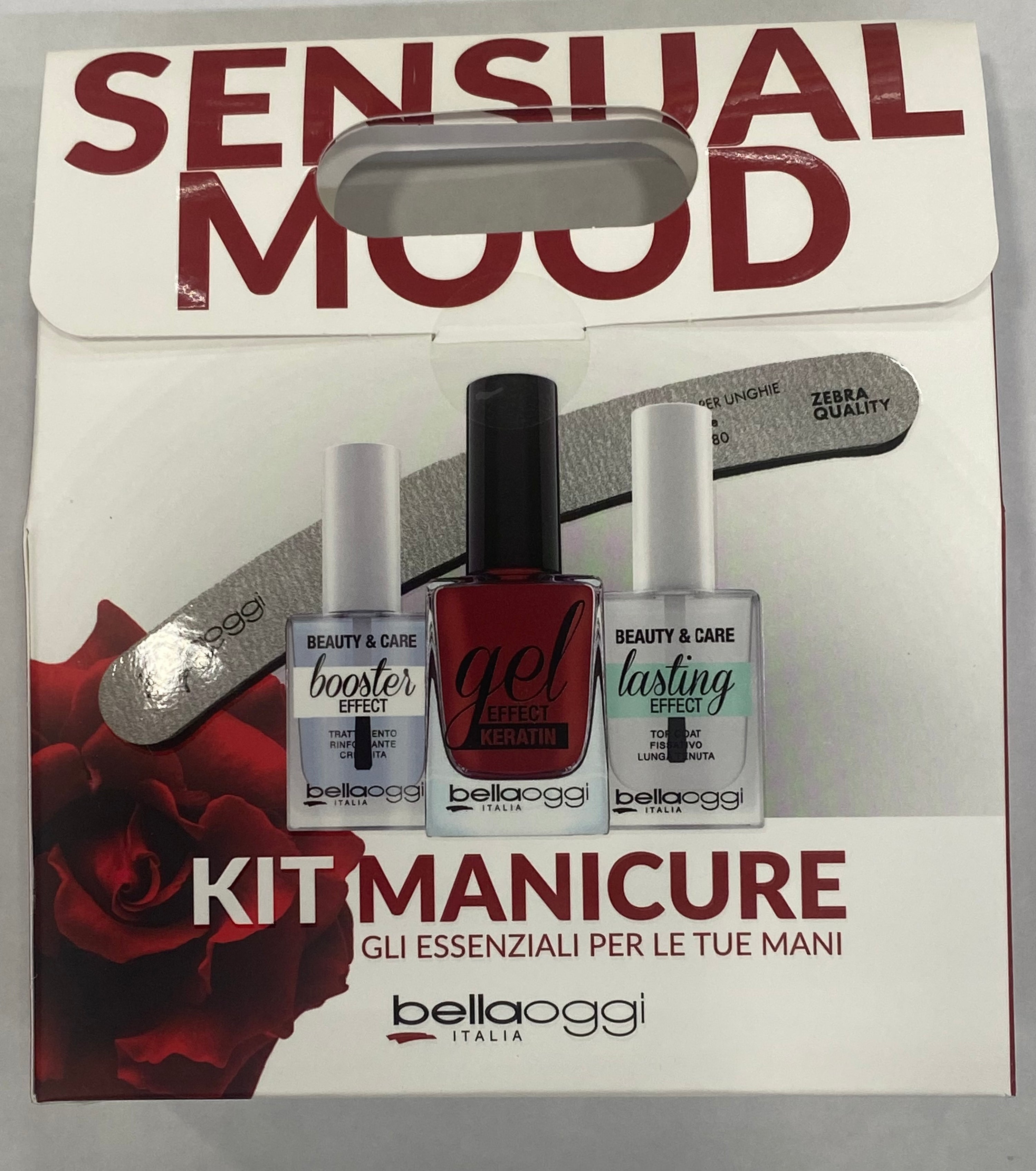 Bellaoggi Kit Manicure Smalto Gel Effetto Keratina 006 + Booster Effect + Lasting Effect