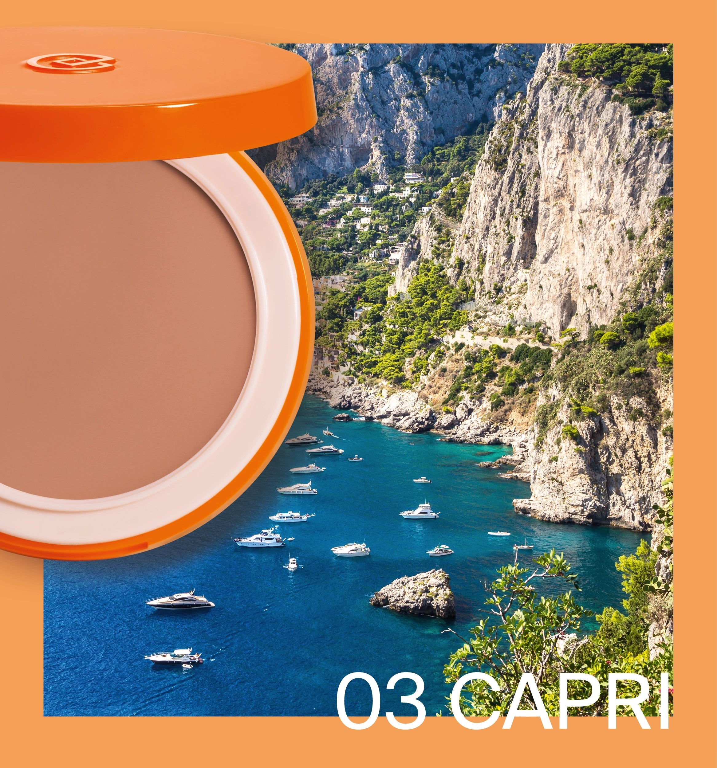 Collistar MEDITERRANEA Fondotinta Compatto Solare SPF 15 - REFILL 03 Capri