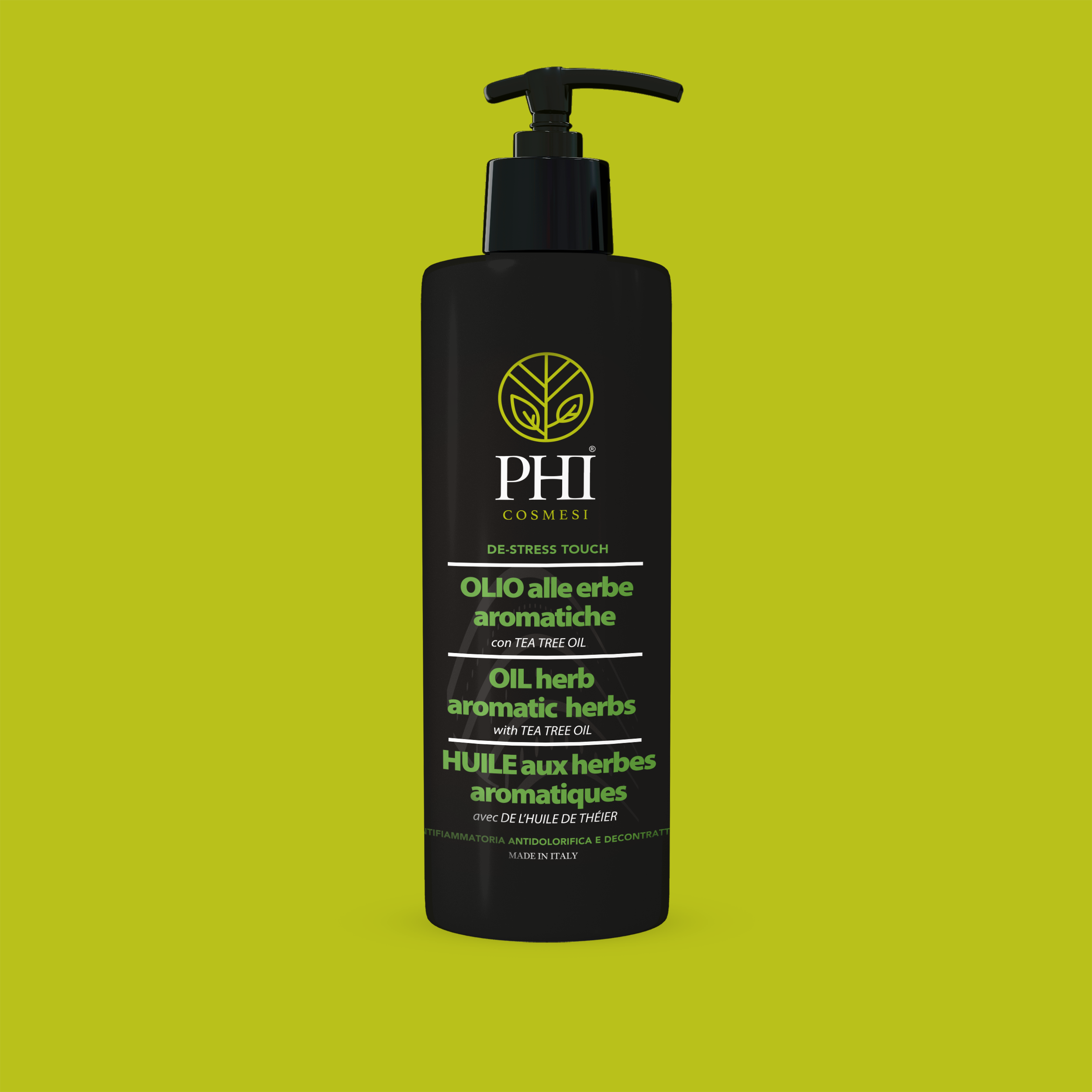 Phi De-Stress Touch Olio Massaggio alle Erbe 500 ml