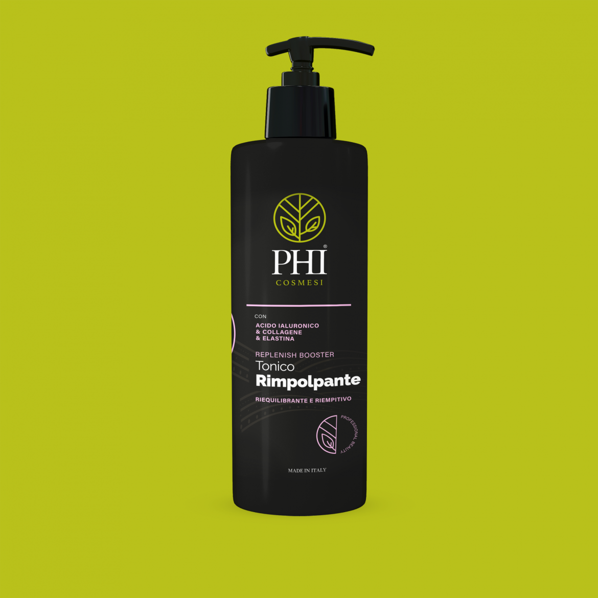 Phi Shine Tonico Rimpolpante con Acido Ialuronico, Coillagene e Elastina 500 ml