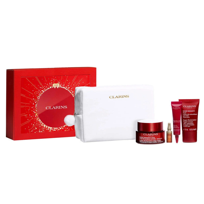 Clarins Multi Intensive Antietà Crema Giorno 50 ml + Crema Notte 15 ml + Double Serum 0,9 ml + Total Eye Lift 7 ml