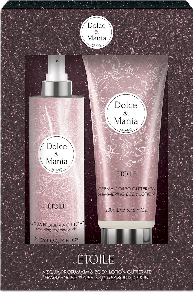 Dolce & Mania Etoile Gift Set Acqua Profumata Glitterata 200 ml + Crema Corpo Glitterata 200 ml
