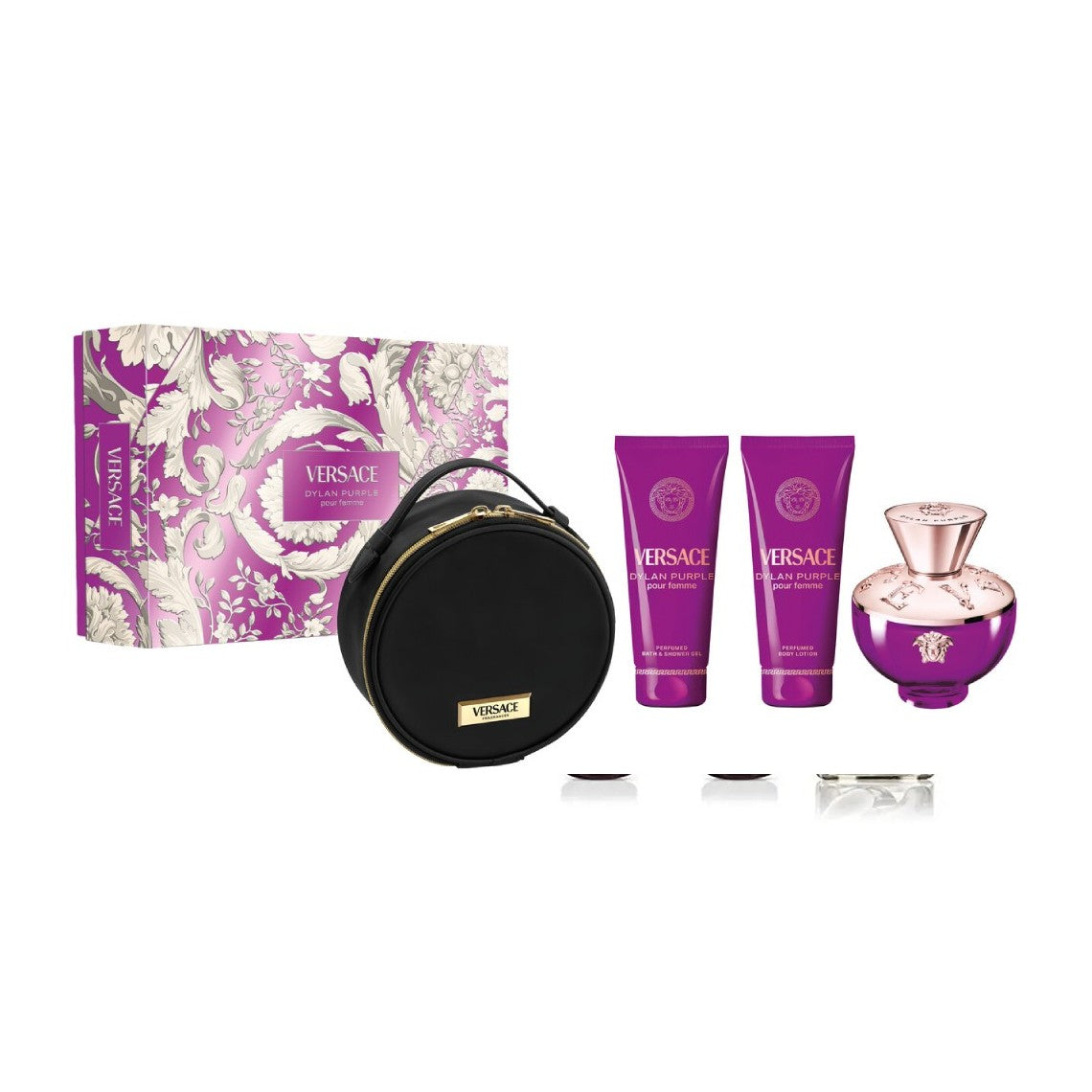 Versace Dylan Purple Edp 100 ml+Shower Gel 100 ml+Body Lotion 100 ml + Pochette
