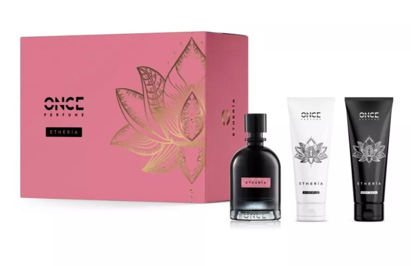 Once Perfume Etheria 100 ml + Body Milk 100 ml + Body Wash 100 ml