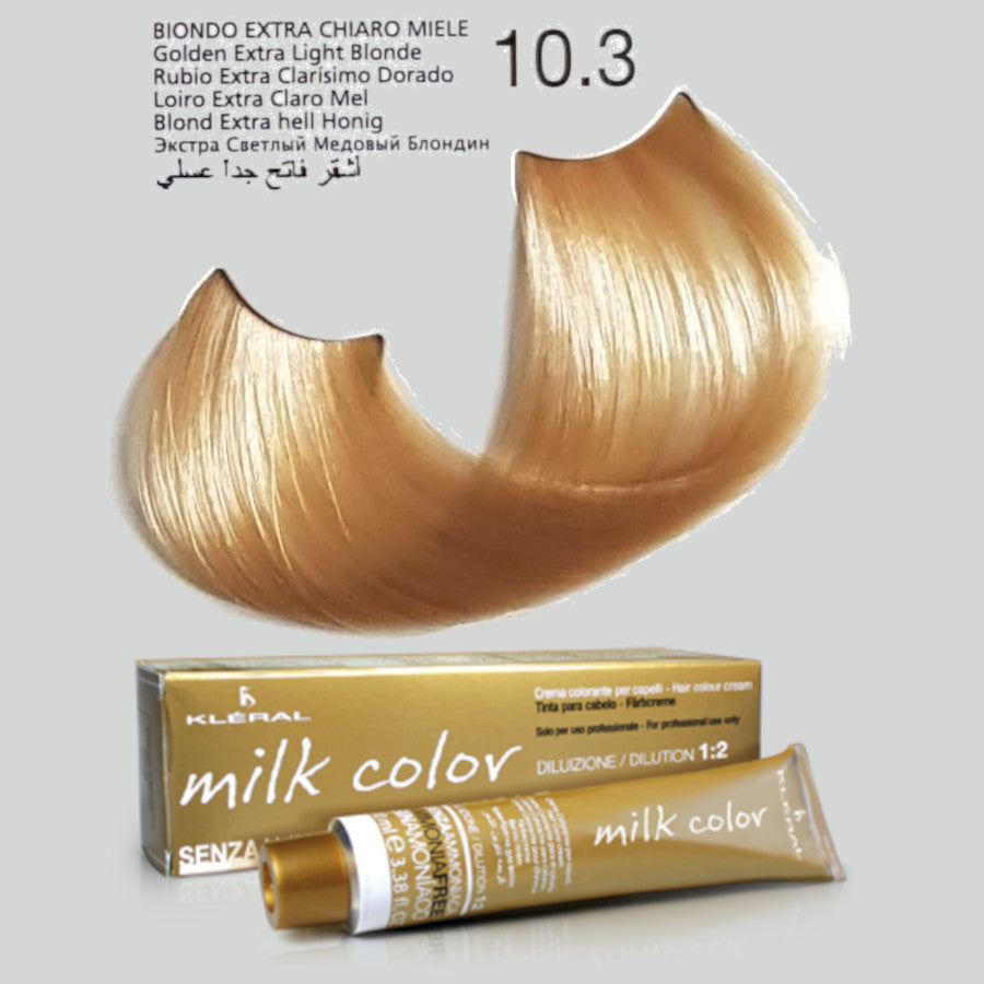 KLERAL Milk Color Tintura Senza Ammoniaca 10.3