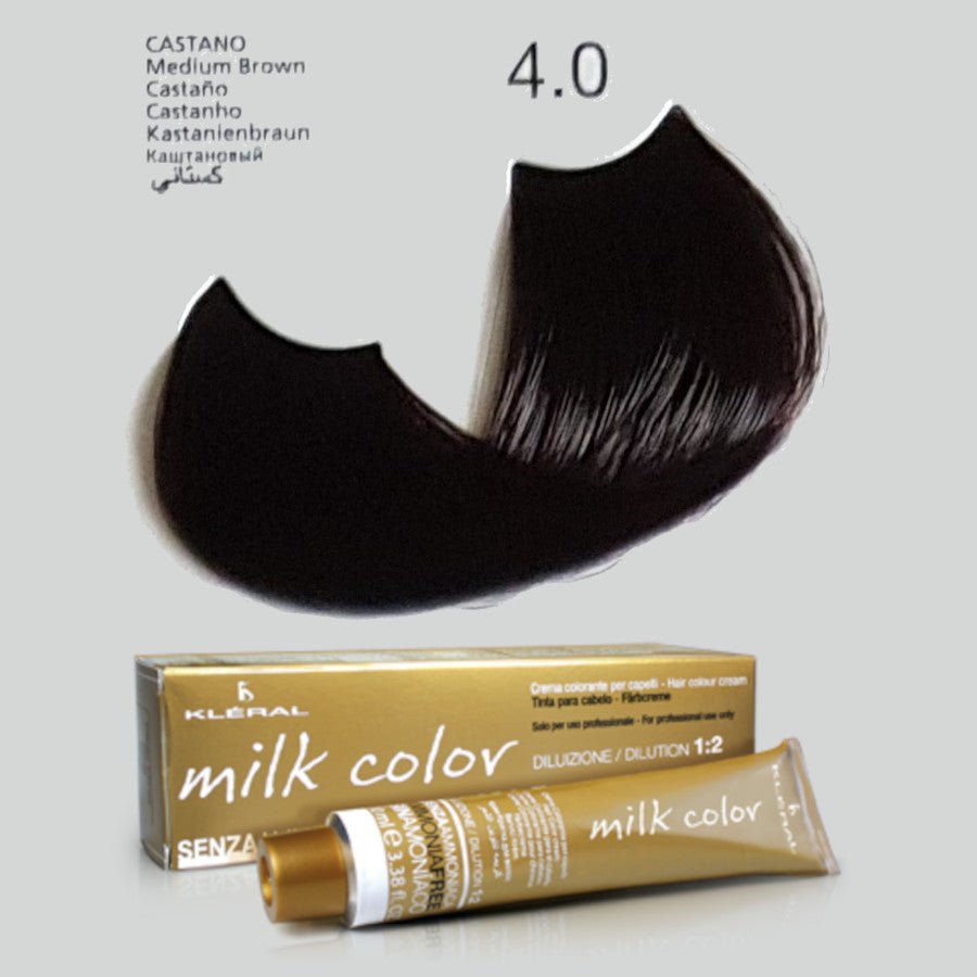 KLERAL Milk Color Tintura Senza Ammoniaca 4.0
