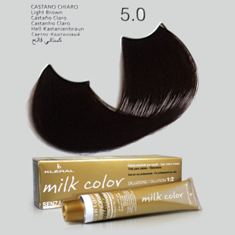 KLERAL Milk Color Tintura Senza Ammoniaca 5.0