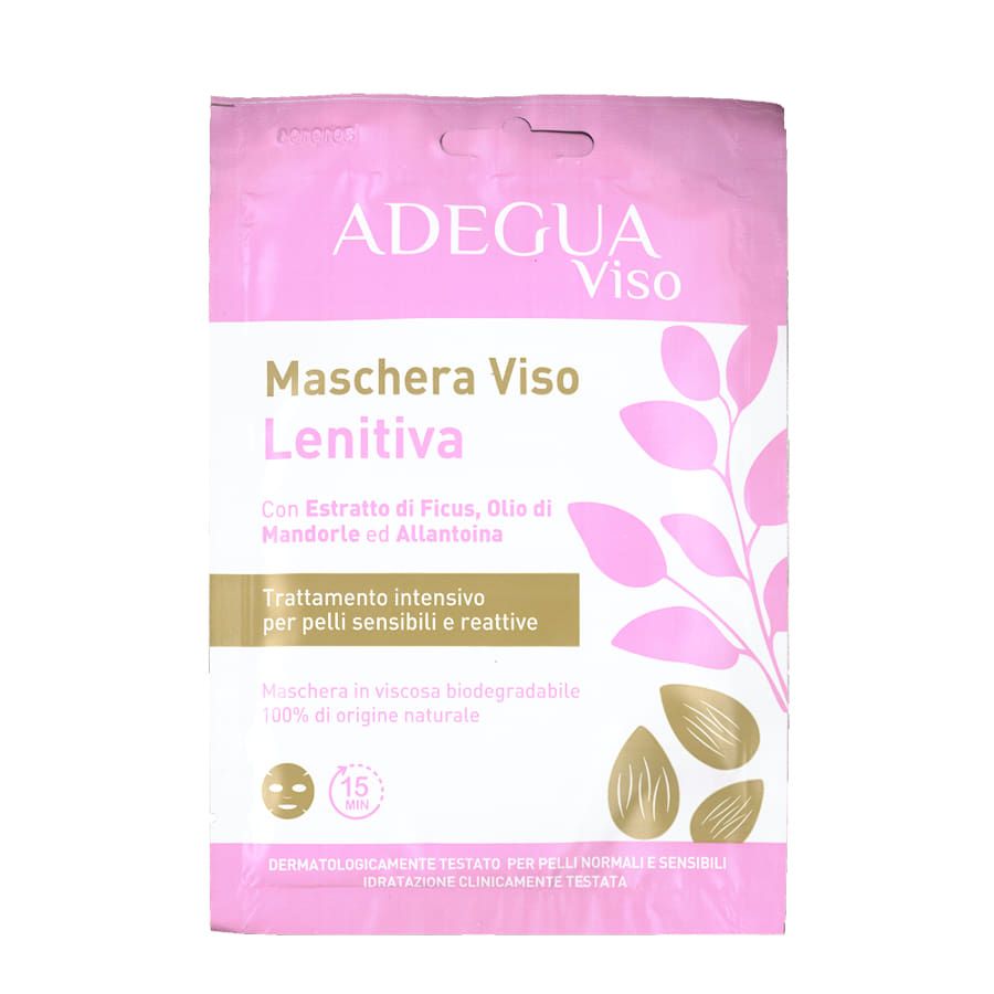 Adegua Viso Maschera Viso Lenitiva Estratto di Ficus, Olio di Mandorle ed Allantoina