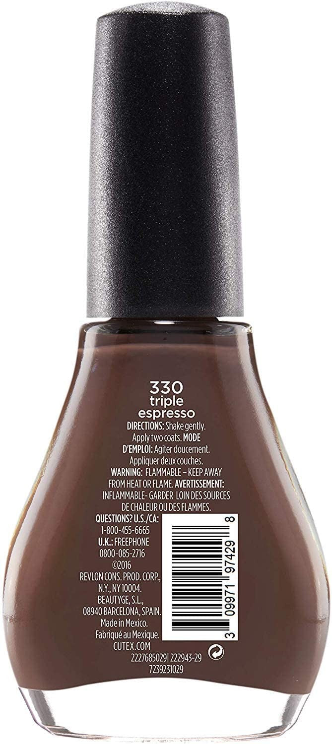 Cutex Color & Care Polish, Triple Espresso 330