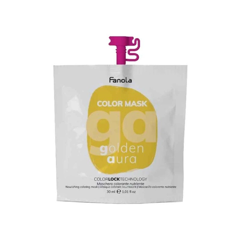 Fanola Color Mask Golden Aura - Maschera Colorante Nutriente 30 ml