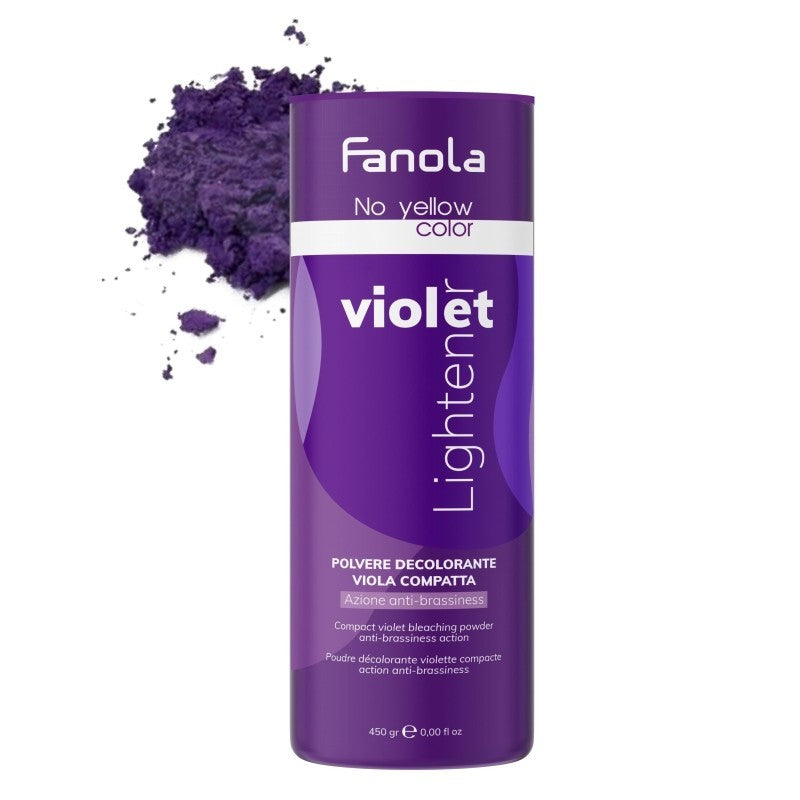 Fanola No Yellow Color -Violet Lightening Polvere Decolorante Viola Compatta 450 gr.