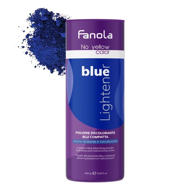 Fanola No Yellow Color Blue Lightening Polvere Decolorante Blu Compatta 450 gr.