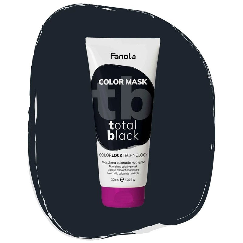 Fanola Color Mask Total Black - Maschera Colorante Nutriente 200 ml