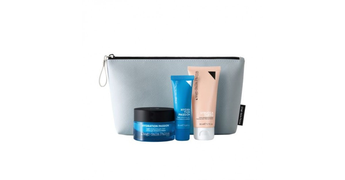 Diego dalla Palma Hydration Passion Kit Beauty Case  Crema Gel Idrataz. Fresca 50 ml+Crema Idrataz. Profonda 25 ml + Crema Detergente Struccante 50 ml