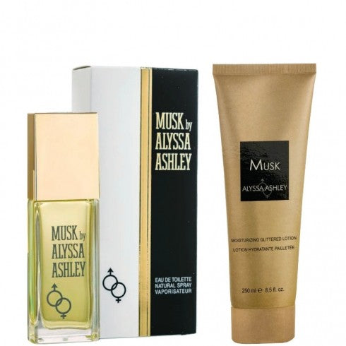 Alyssa Ashley Musk edt 100 ml + Glittering Lotion 250 ml