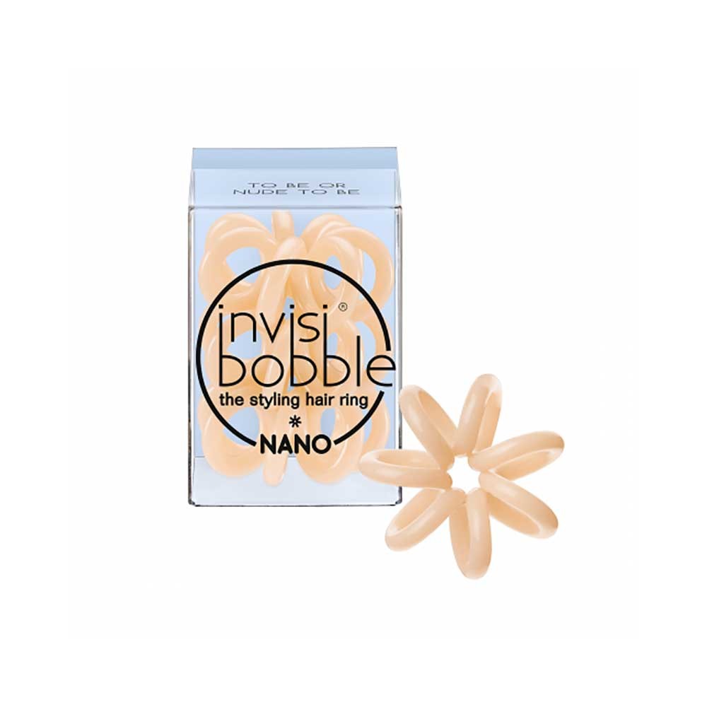 Invisi Bobble 3 Hair Rings Beige Piccolo