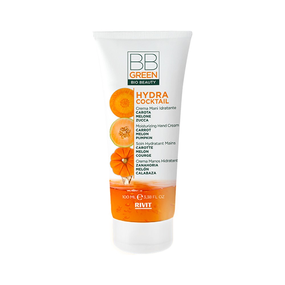 BB Green Hydra Cocktail  Crema Mani Idratante Carota Melone Zucca 100 ml